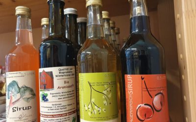 Rhabarbersirup aus Wonnentäler Bauernladen